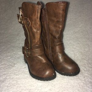 Toddler Girls Brown riding boots